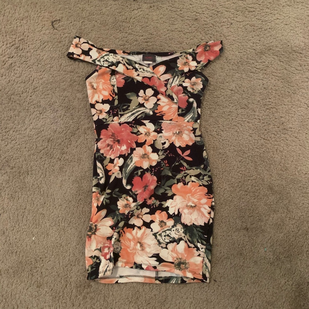 Off The Shoulder Floral Dress